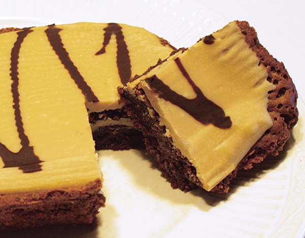 Zebra Square Brownies